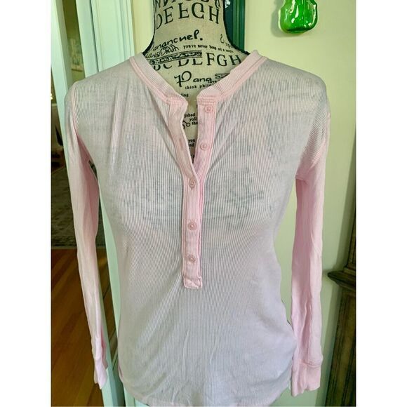 J.Crew Tops - J Crew light pink Henley Tee